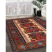 Machine Washable Traditional Saffron Red Rug in a Family Room, wshtr1492