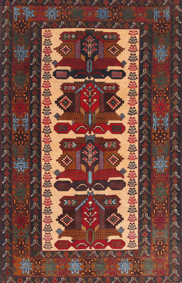 Machine Washable Traditional Saffron Red Rug, wshtr1492