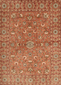 Machine Washable Traditional Red Rug, wshtr1496