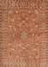 Machine Washable Traditional Red Rug, wshtr1496