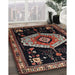Traditional Brown Persian Rug in Family Room, tr1497
