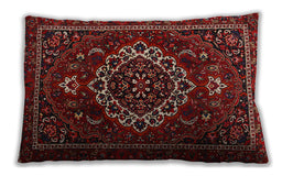 Traditional Classic Rectangular Chestnut Brown Lumbar Throw Pillow, 13 inch by 19 inch, lbtr1498