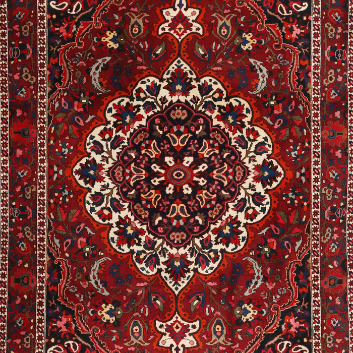 Traditional Chestnut Brown Medallion Rug, tr1498
