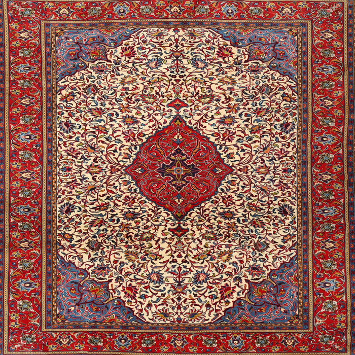 Square Traditional Red Persian Rug, tr1499
