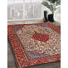 Machine Washable Traditional Tomato Red Rug in a Family Room, wshtr1499