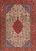 Machine Washable Traditional Tomato Red Rug, wshtr1499