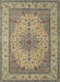 Machine Washable Traditional Brown Rug, wshtr149