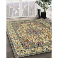 Traditional Brown Medallion Rug, tr149