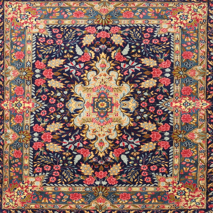 Square Traditional Camel Brown Persian Rug, tr1500