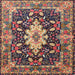 Square Traditional Camel Brown Persian Rug, tr1500