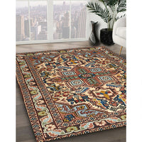Traditional Camel Brown Persian Rug, tr1501
