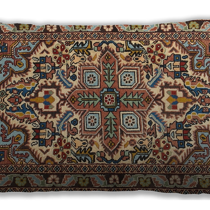 Traditional Classic Rectangular Camel Brown Lumbar Throw Pillow, 13 inch by 19 inch, lbtr1501