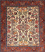 Traditional Saffron Red Persian Rug, tr1502