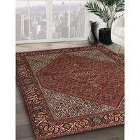 Traditional Gold Brown Persian Rug, tr1503
