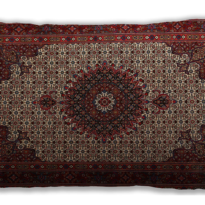 Traditional Classic Rectangular Dark Gold Brown Lumbar Throw Pillow, 13 inch by 19 inch, lbtr1504