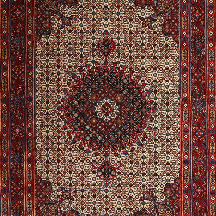Traditional Dark Gold Brown Medallion Rug, tr1504