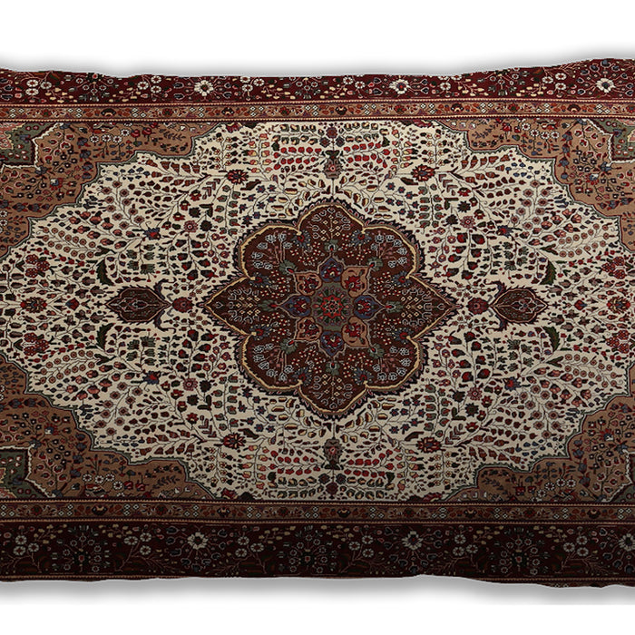 Traditional Classic Rectangular Light Copper Gold Lumbar Throw Pillow, 13 inch by 19 inch, lbtr1505