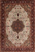 Traditional Light Copper Gold Medallion Rug, tr1505