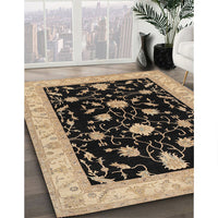 Traditional Burgundy Brown Persian Rug, tr1509