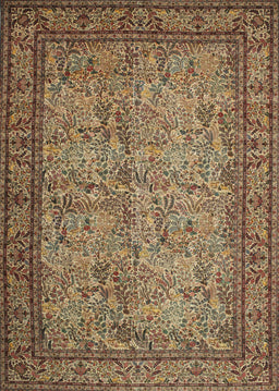 Machine Washable Traditional Peru Brown Rug, wshtr150