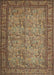 Machine Washable Traditional Peru Brown Rug, wshtr150