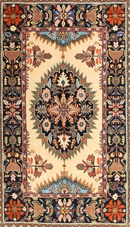 Machine Washable Traditional Red Brown Rug, wshtr1512
