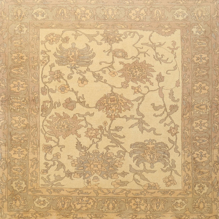 Square Traditional Yellow Persian Rug, tr1513