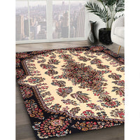 Traditional Brown Medallion Rug, tr1515