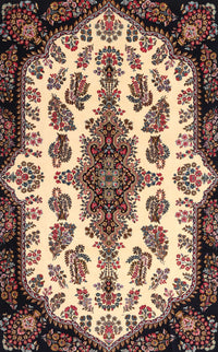 Machine Washable Traditional Brown Rug, wshtr1515