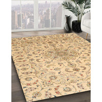 Traditional Brown Medallion Rug, tr1516