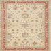 Round Machine Washable Traditional Brown Gold Rug, wshtr1517