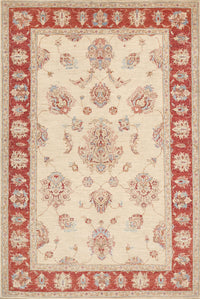 Machine Washable Traditional Deep Peach Orange Rug, wshtr1518