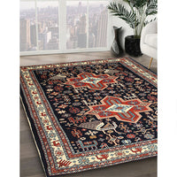 Traditional Dark Scarlet Red Persian Rug, tr1520