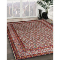 Traditional Saffron Red Persian Rug, tr1521