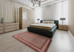 Traditional Saffron Red Persian Rug in a Bedroom, tr1521