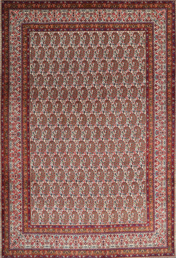 Machine Washable Traditional Saffron Red Rug, wshtr1521