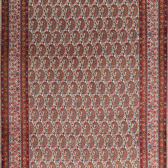 Machine Washable Traditional Saffron Red Rug, wshtr1521