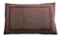 Traditional Classic Rectangular Saffron Red Lumbar Throw Pillow, 13 inch by 19 inch, lbtr1521