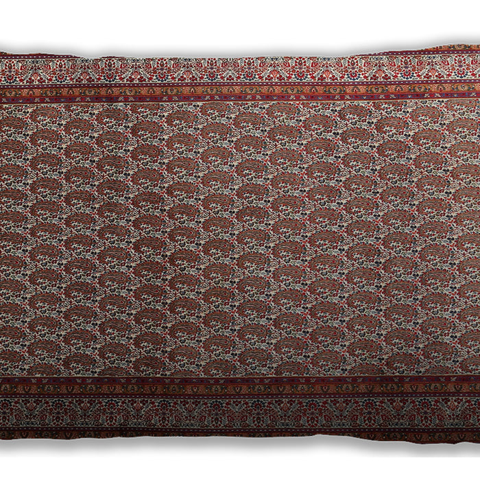 Traditional Classic Rectangular Saffron Red Lumbar Throw Pillow, 13 inch by 19 inch, lbtr1521