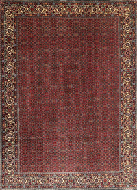 Machine Washable Traditional Dark Gold Brown Rug, wshtr1524