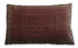 Traditional Classic Rectangular Dark Gold Brown Lumbar Throw Pillow, 13 inch by 19 inch, lbtr1524
