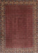 Traditional Dark Gold Brown Persian Rug, tr1524
