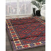 Traditional Saffron Red Persian Rug in Family Room, tr1525