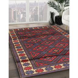 Machine Washable Traditional Saffron Red Rug in a Family Room, wshtr1525
