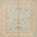 Square Traditional Desert Sand Beige Persian Rug, tr1526