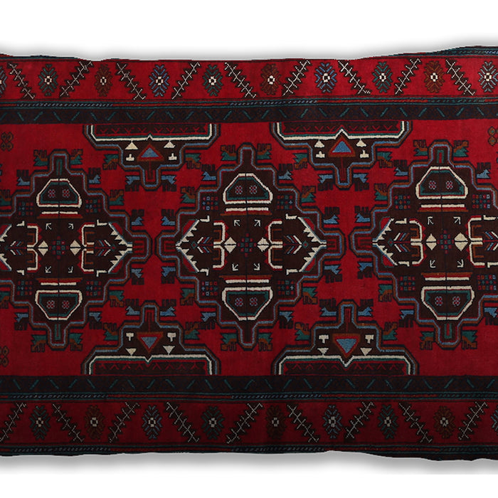 Traditional Classic Rectangular Tomato Red Lumbar Throw Pillow, 13 inch by 19 inch, lbtr1529