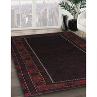 Traditional Charcoal Black Persian Rug, tr1531