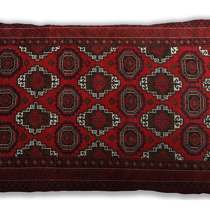 Traditional Classic Rectangular Dark Brown Lumbar Throw Pillow, 13 inch by 19 inch, lbtr1532