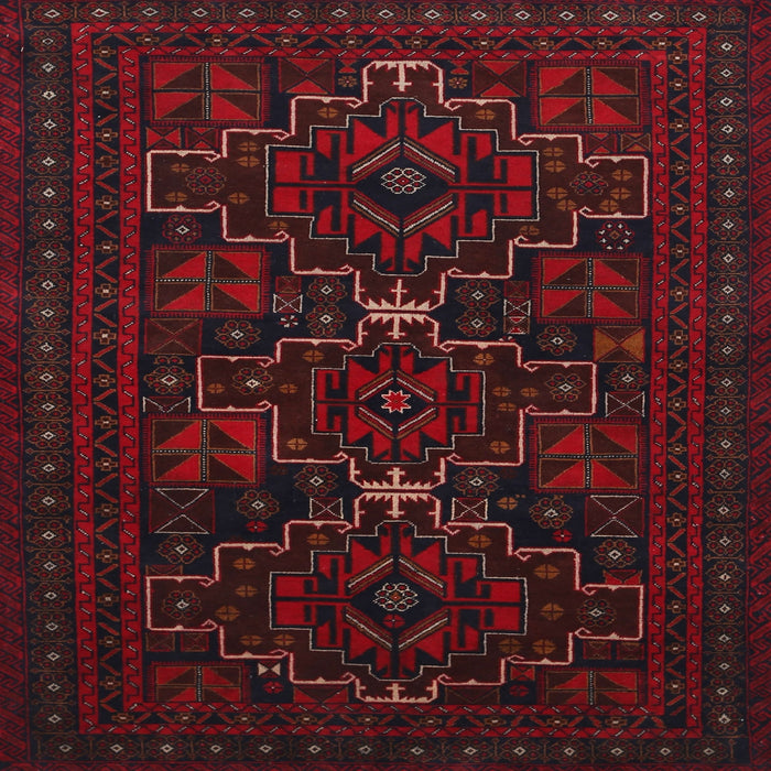 Round Machine Washable Traditional Bakers Brown Rug, wshtr1533