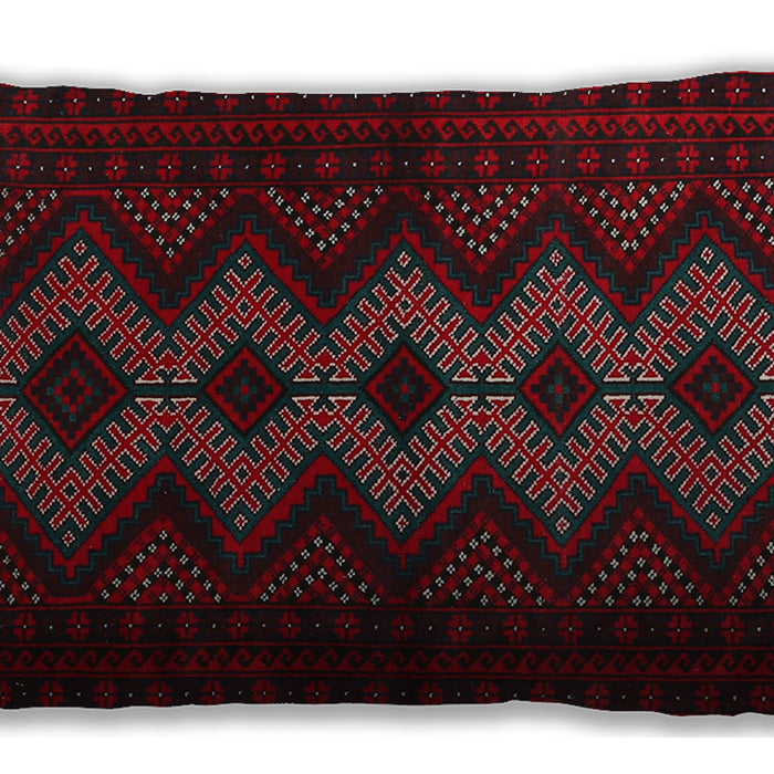 Traditional Classic Rectangular Burgundy Brown Lumbar Throw Pillow, 13 inch by 19 inch, lbtr1535